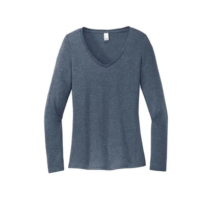 District Women's Perfect Tri Long Sleeve V-Neck Tee