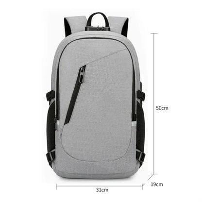 Anti Theft Laptop Backpack with USB Port and Lock