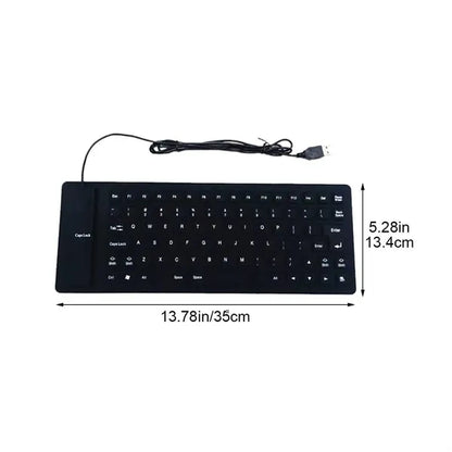 Silicone Keyboard Waterproof Dustproof USB Portable Design