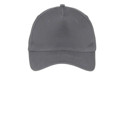 Port & Company Five-Panel Twill Cap.