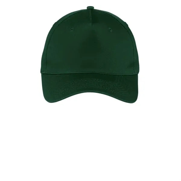Port & Company Five-Panel Twill Cap.