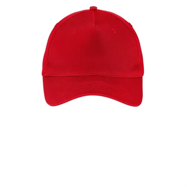 Port & Company Five-Panel Twill Cap.