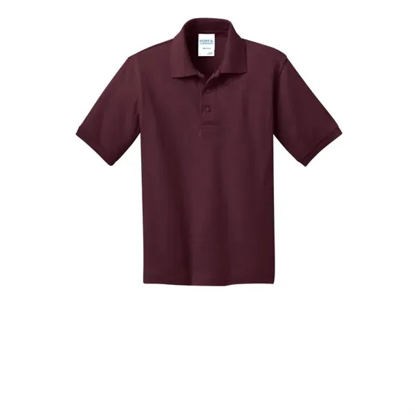 Port & Company Youth Core Blend Jersey Knit Polo.