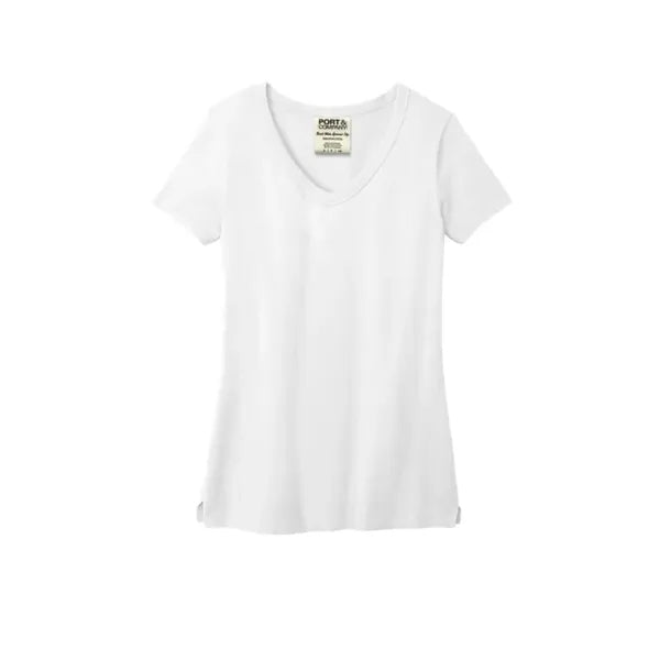 Port & Company Women's Beach Wash Garment-Dyed V-Neck Tee