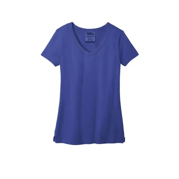 Port & Company Women's Beach Wash Garment-Dyed V-Neck Tee