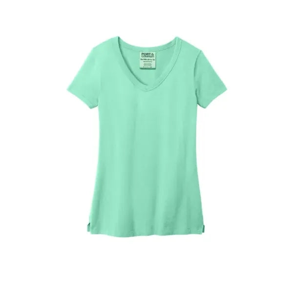 Port & Company Women's Beach Wash Garment-Dyed V-Neck Tee