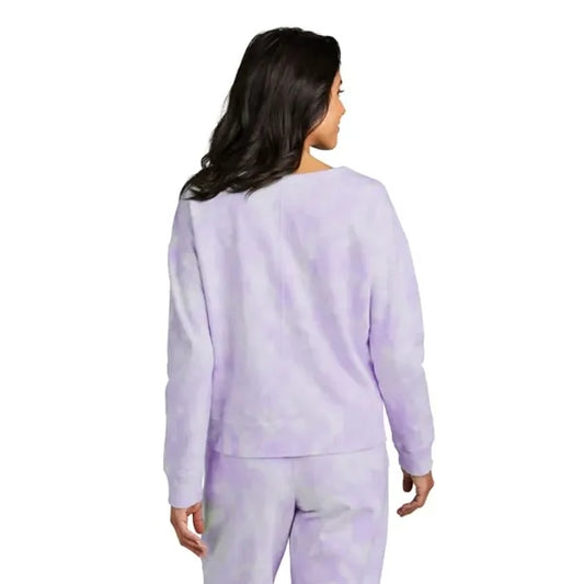 Port & Company Women's Beach Wash Cloud Tie-Dye V-Neck Sw...