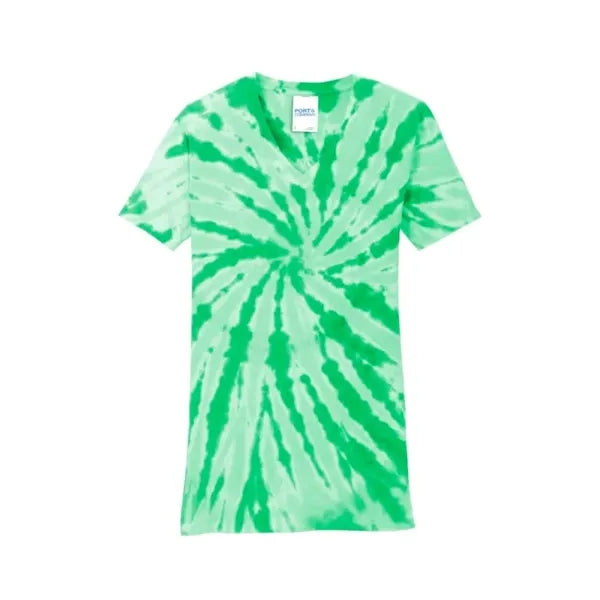 Port & Company Women's Tie-Dye V-Neck Tee.