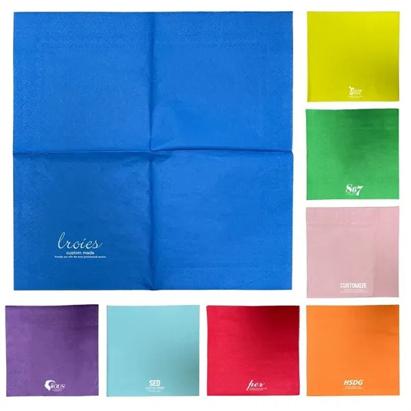 2 Ply 5'' Custom Colorful Cocktail Napkin ( 5" x 5" x 0.25 )