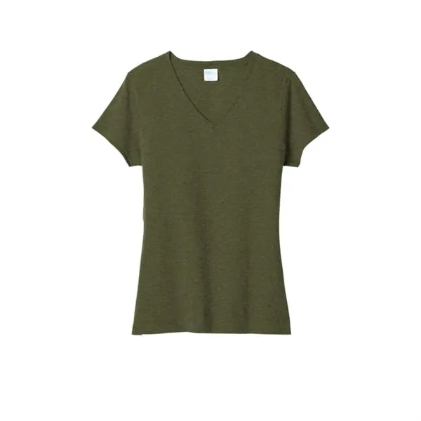 Port & Company Women's Tri-Blend V-Neck Tee.
