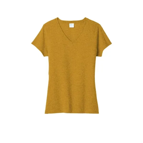 Port & Company Women's Tri-Blend V-Neck Tee.