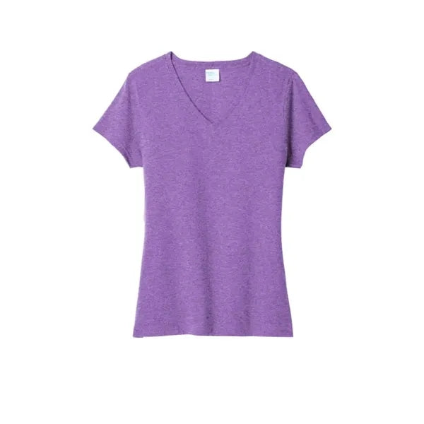 Port & Company Women's Tri-Blend V-Neck Tee.