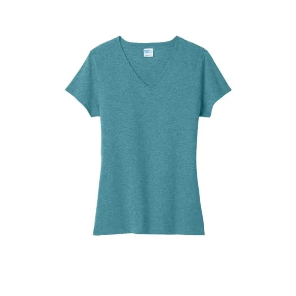 Port & Company Women's Tri-Blend V-Neck Tee.