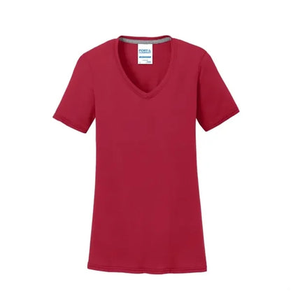 Port & Company Women's Performance Blend V-Neck Tee.