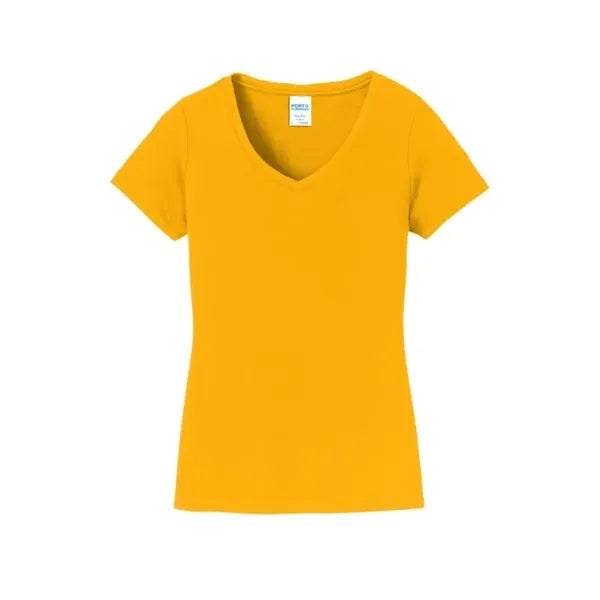 Port & Company Women's Fan Favorite V-Neck Tee.
