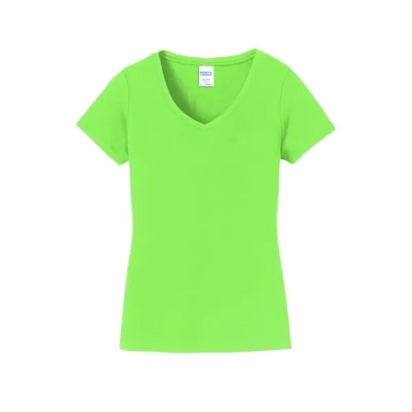 Port & Company Women's Fan Favorite V-Neck Tee.