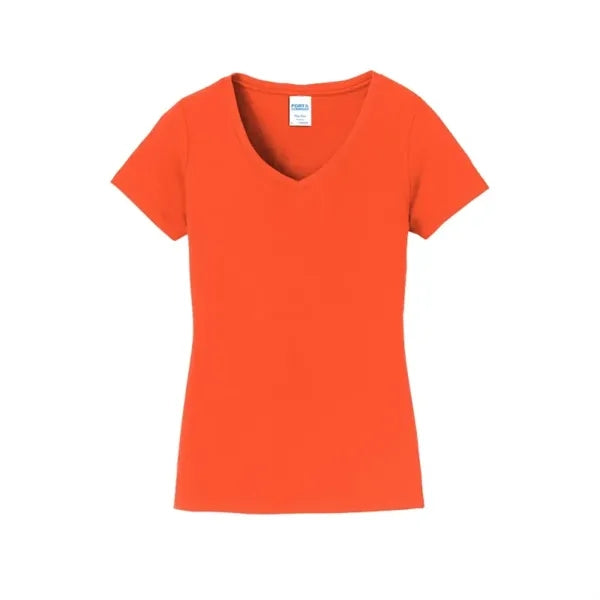 Port & Company Women's Fan Favorite V-Neck Tee.
