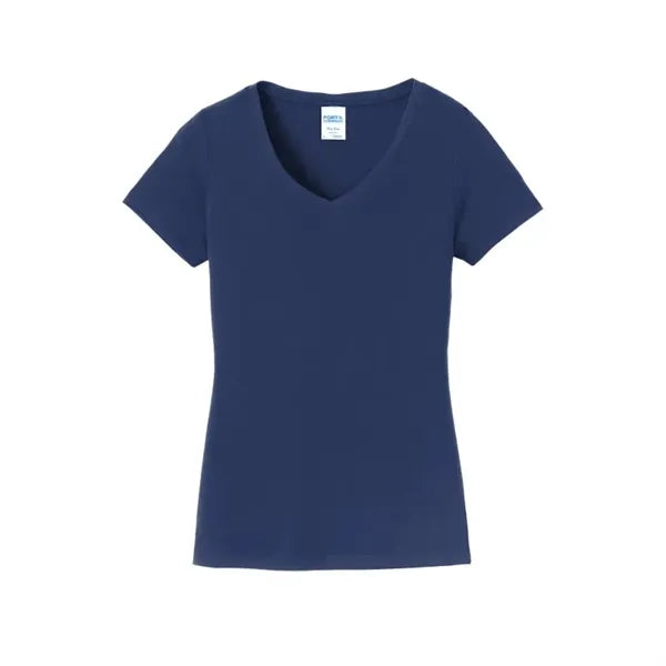 Port & Company Women's Fan Favorite V-Neck Tee.