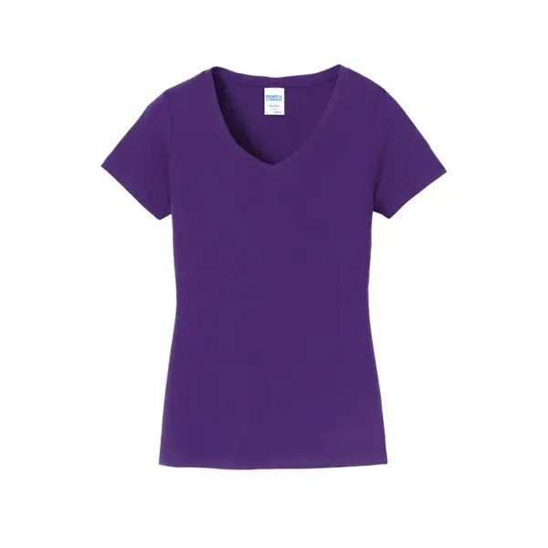 Port & Company Women's Fan Favorite V-Neck Tee.