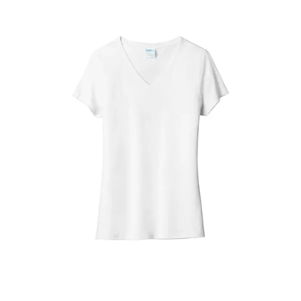 Port & Company Women's Fan Favorite Blend V-Neck Tee.