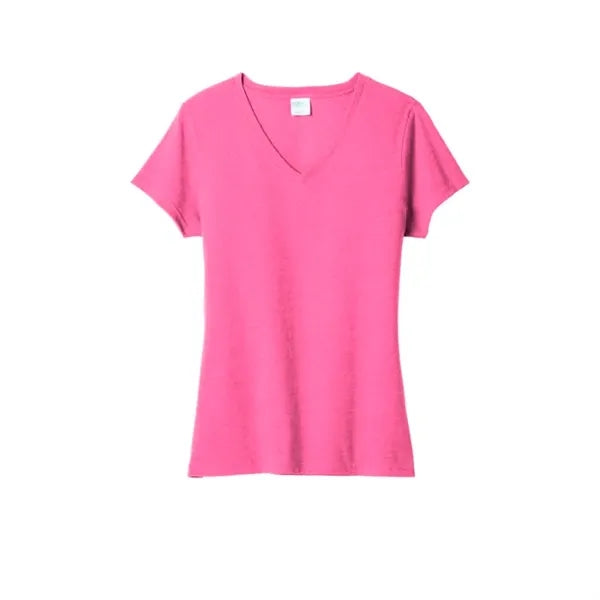 Port & Company Women's Fan Favorite Blend V-Neck Tee.