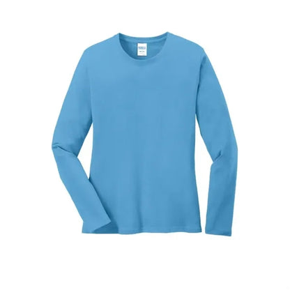 Port & Company Women's Long Sleeve Core Cotton Tee.