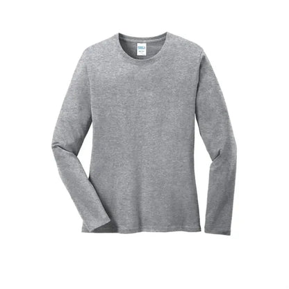 Port & Company Women's Long Sleeve Core Cotton Tee.
