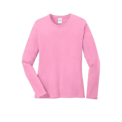 Port & Company Women's Long Sleeve Core Cotton Tee.
