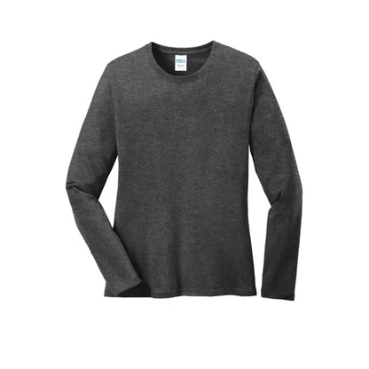 Port & Company Women's Long Sleeve Core Cotton Tee.