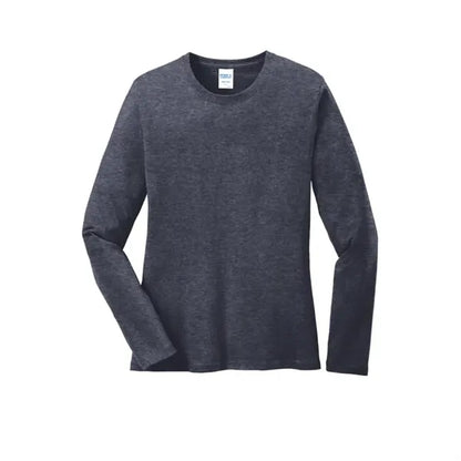 Port & Company Women's Long Sleeve Core Cotton Tee.