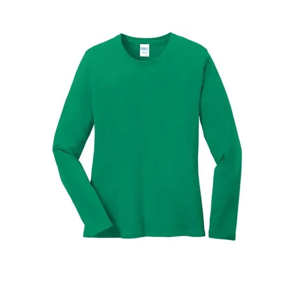 Port & Company Women's Long Sleeve Core Cotton Tee.