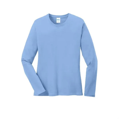 Port & Company Women's Long Sleeve Core Cotton Tee.