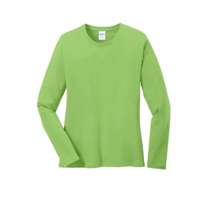 Port & Company Women's Long Sleeve Core Cotton Tee.