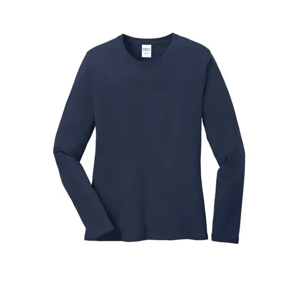 Port & Company Women's Long Sleeve Core Cotton Tee.