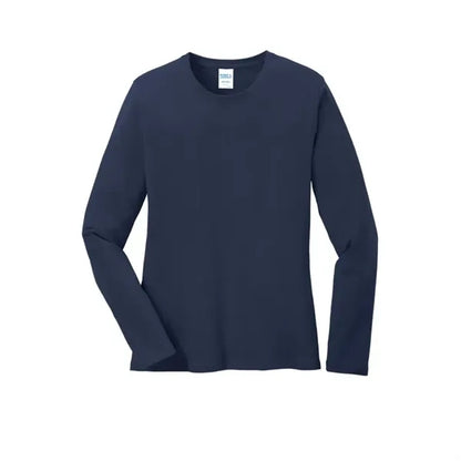 Port & Company Women's Long Sleeve Core Cotton Tee.