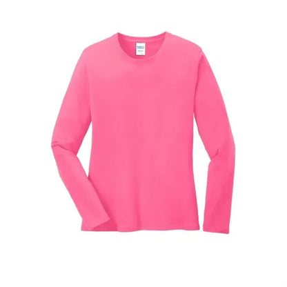 Port & Company Women's Long Sleeve Core Cotton Tee.