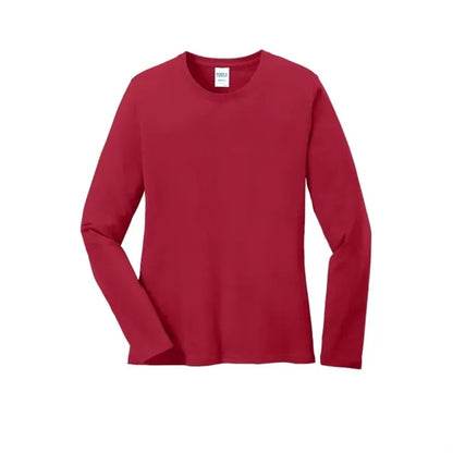 Port & Company Women's Long Sleeve Core Cotton Tee.