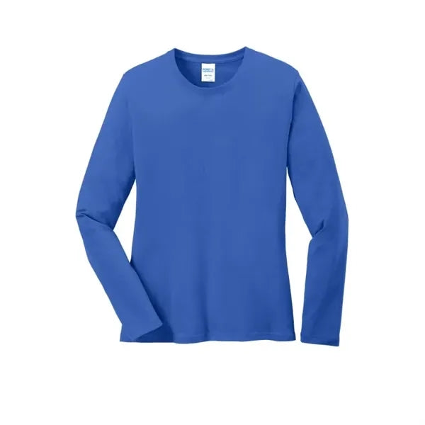 Port & Company Women's Long Sleeve Core Cotton Tee.
