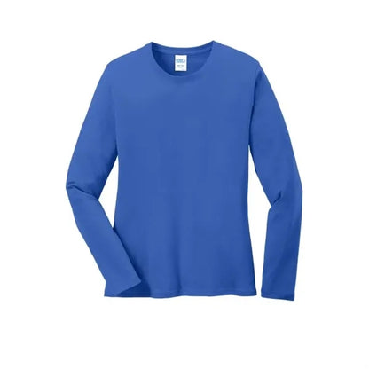 Port & Company Women's Long Sleeve Core Cotton Tee.