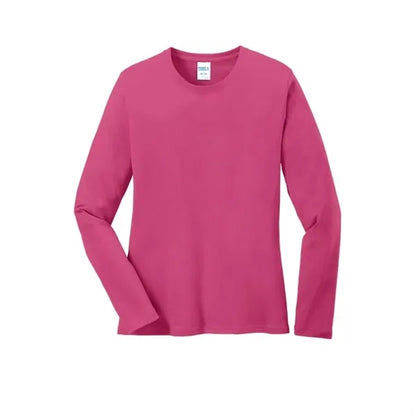 Port & Company Women's Long Sleeve Core Cotton Tee.
