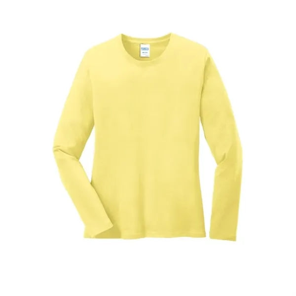Port & Company Women's Long Sleeve Core Cotton Tee.