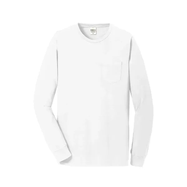 Port & Company Beach Wash Garment-Dyed Long Sleeve Pocket...