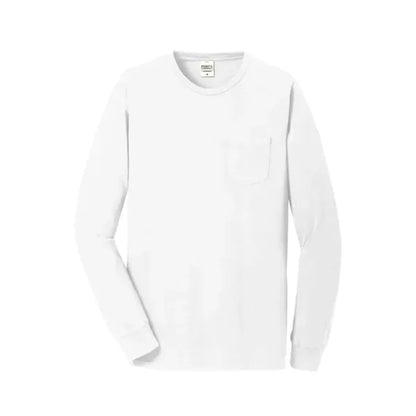 Port & Company Beach Wash Garment-Dyed Long Sleeve Pocket...