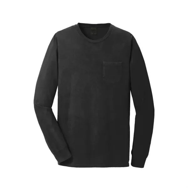 Port & Company Beach Wash Garment-Dyed Long Sleeve Pocket...