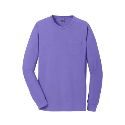 Port & Company Beach Wash Garment-Dyed Long Sleeve Pocket...