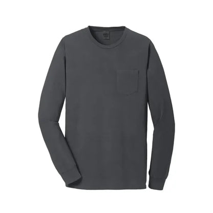 Port & Company Beach Wash Garment-Dyed Long Sleeve Pocket...