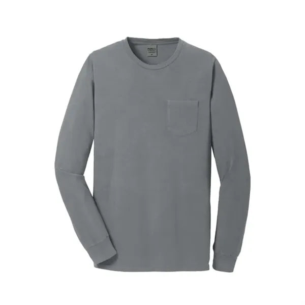 Port & Company Beach Wash Garment-Dyed Long Sleeve Pocket...