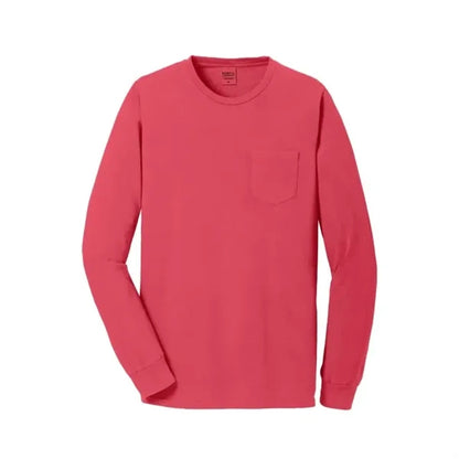 Port & Company Beach Wash Garment-Dyed Long Sleeve Pocket...