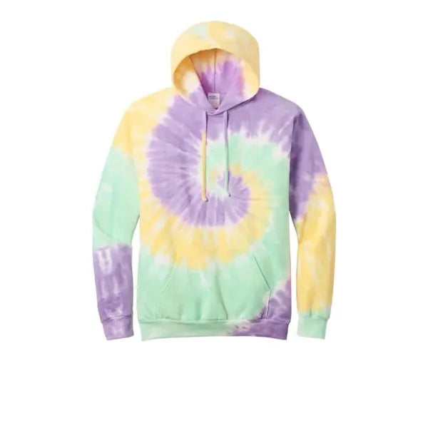 Port & Company Tie-Dye Pullover Hooded Sweatshirt.