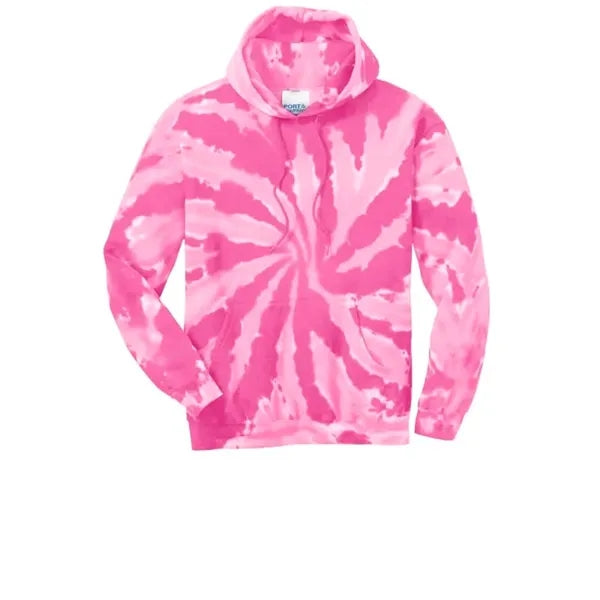 Port & Company Tie-Dye Pullover Hooded Sweatshirt.